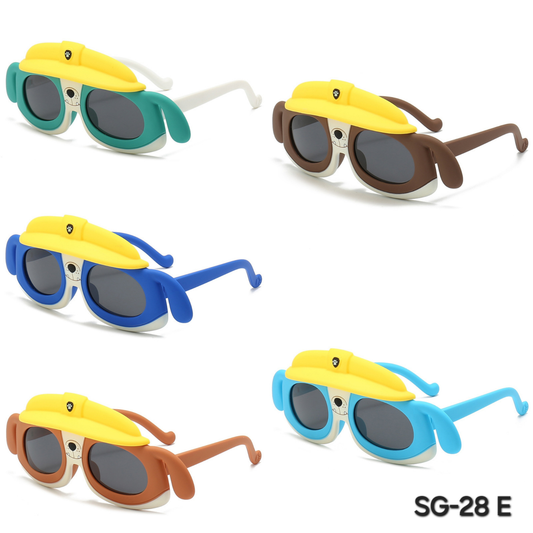 Pack of 5pcs Polarised Unbreakable Kids Colorful Sunglasses – DIY Craft Accessories & Party Favors SG-28