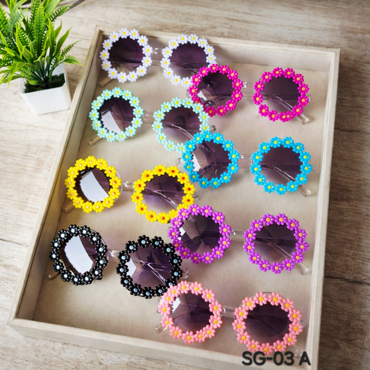 Pack of 8pcs Kids Colorful Sunglasses – DIY Craft Accessories & Party Favors SG-03