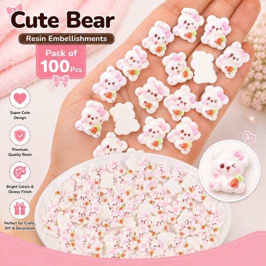 100pc Cartoon Character Beads for DIY Crafts, Accessories & Decoration (BEADS-07)