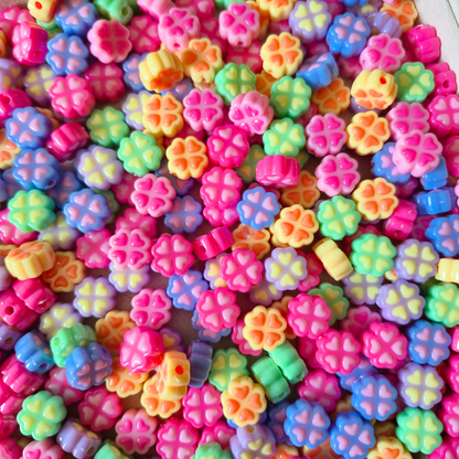 100 Grams Multi Color Beads For DIY Hair Accessories, Jewellery, Crafts Making (031)