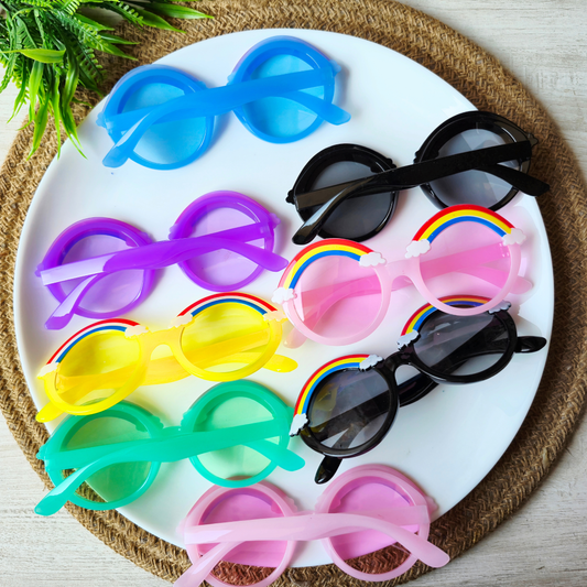Pack of 8pcs Kids Colorful Sunglasses – DIY Craft Accessories & Party Favors SG-04
