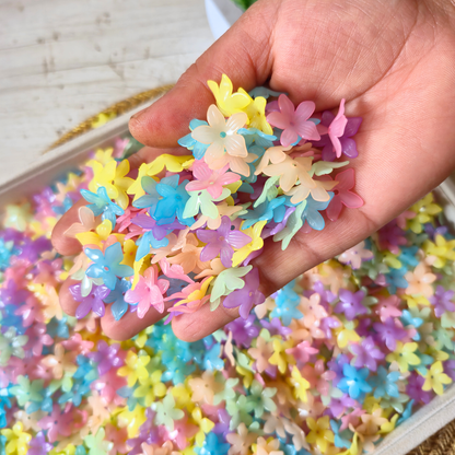 100 Grams Multi Color Beads For DIY Hair Accessories, Jewellery, Crafts Making (034)