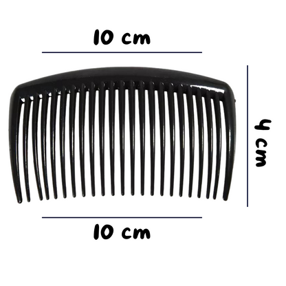20PC (10cm) Black Plastic Comb For DIY Hair Clips