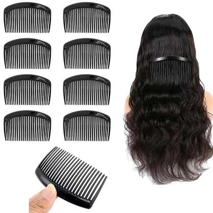 20PC (8cm) Black Plastic Comb For DIY Hair Clips