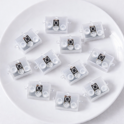 Pack of 10pc Led Lights With On Off Button For Making Hair Accessories, Jewellery, DIY Crafts etc..