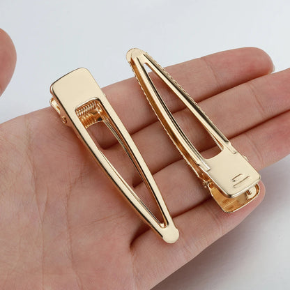 6.5cm (25PC) Gold Hair Clips Triangle Shape