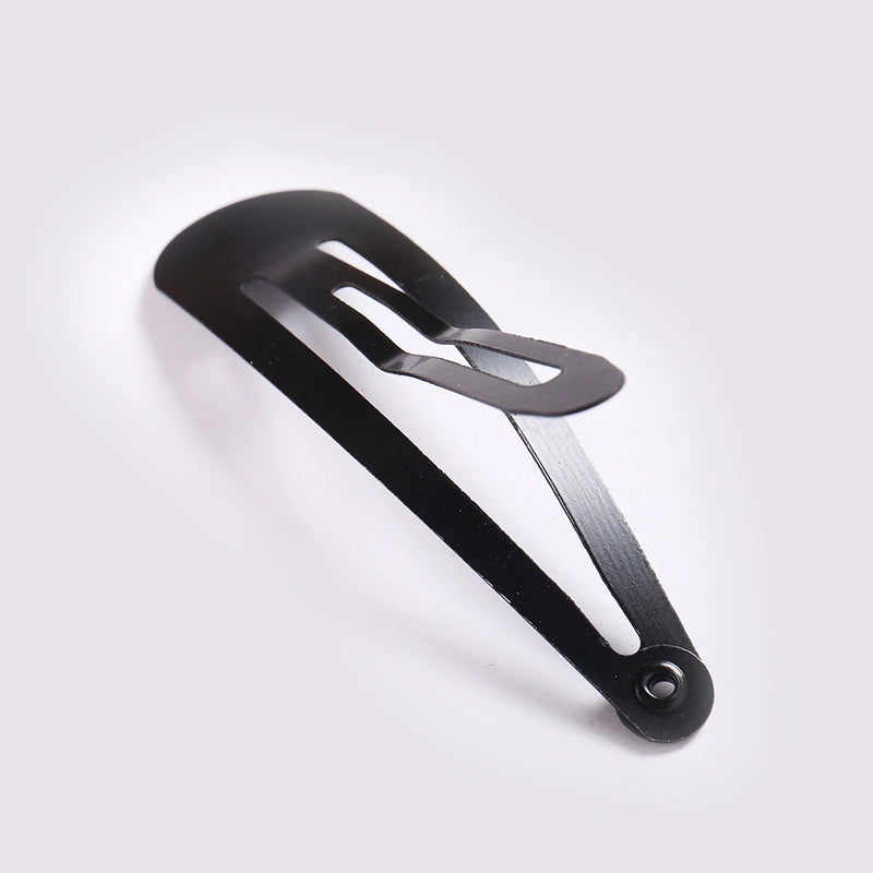 96PC Medium Black Shine Hair Tictac Clips