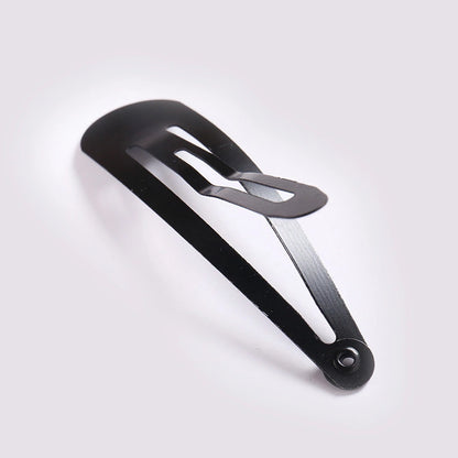 96PC Large Black Shine Hair Tictac Clips