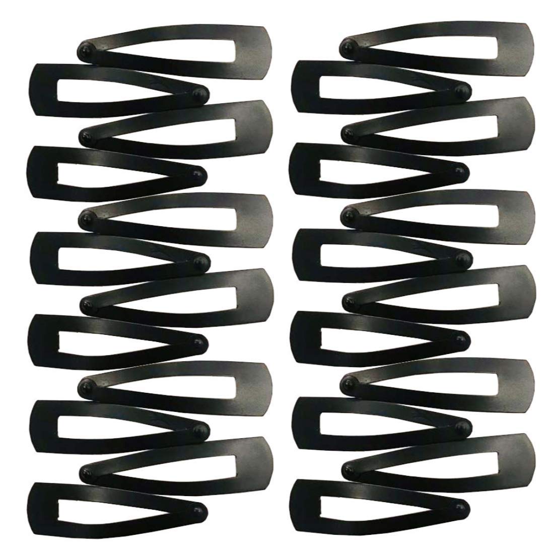 96PC Large Black Shine Hair Tictac Clips