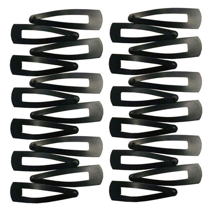 96PC Large Black Shine Hair Tictac Clips