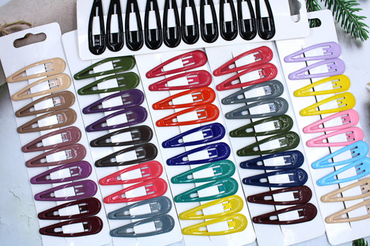 Multicolor 60pcs Hair Tictac Glossy Mix Color (MEDIUM-MIX)
