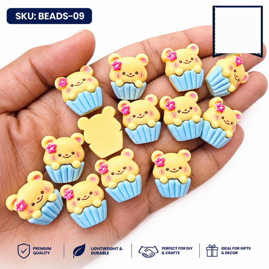 20pc Cartoon Character Beads for DIY Crafts, Accessories & Decoration (BEADS-09)