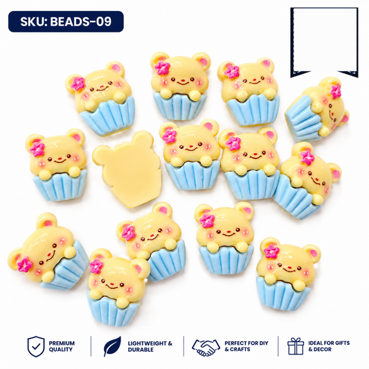 20pc Cartoon Character Beads for DIY Crafts, Accessories & Decoration (BEADS-09)