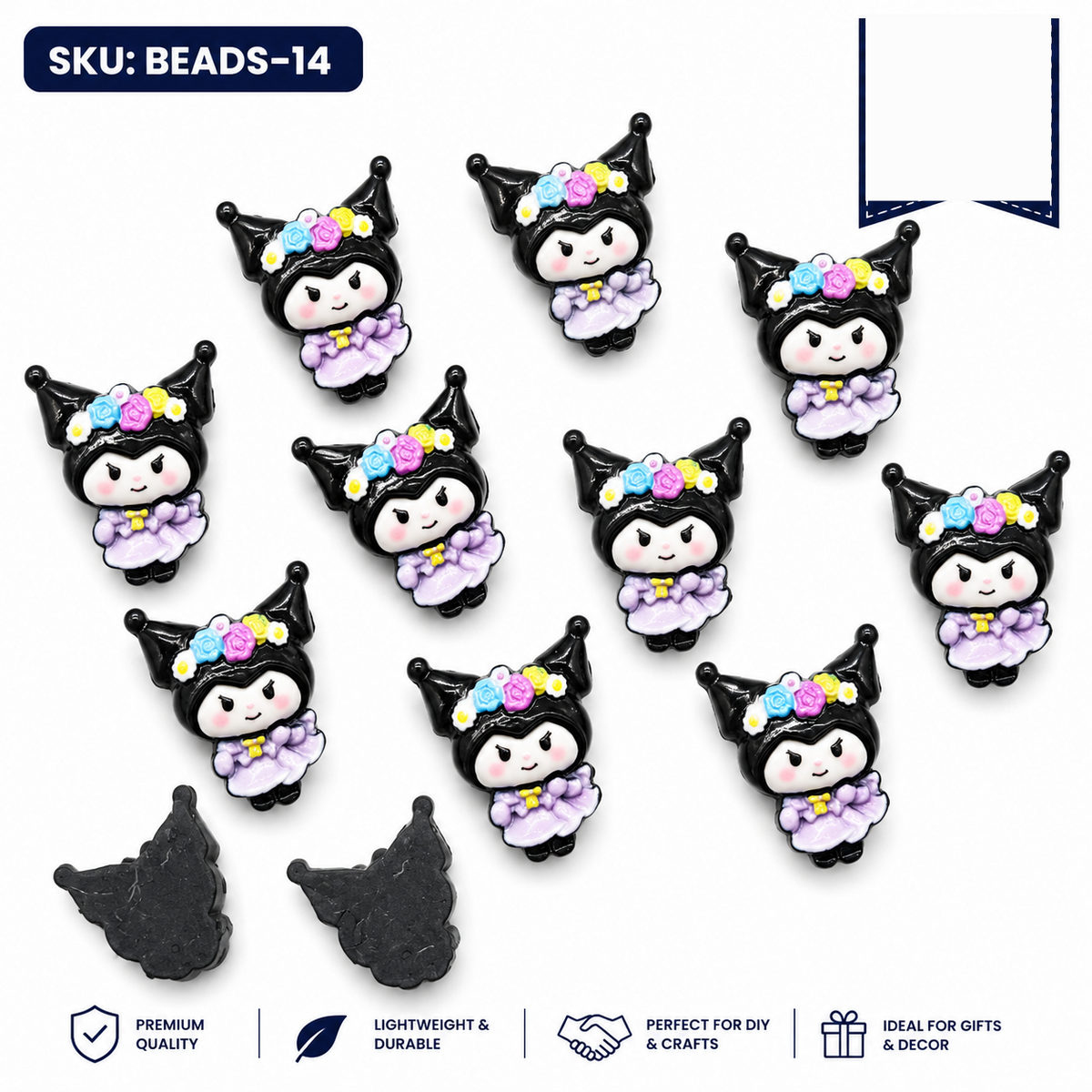 20pc Cartoon Character Beads for DIY Crafts, Accessories & Decoration (BEADS-14)