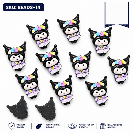 20pc Cartoon Character Beads for DIY Crafts, Accessories & Decoration (BEADS-14)