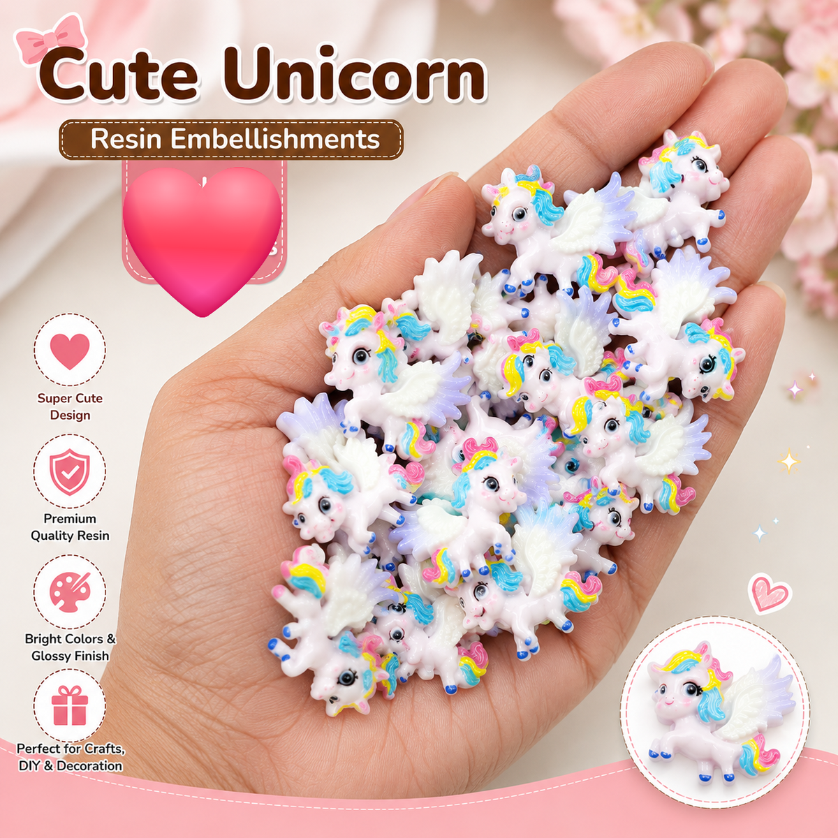 20pc Cartoon Character Beads for DIY Crafts, Accessories & Decoration (BEADS-03)
