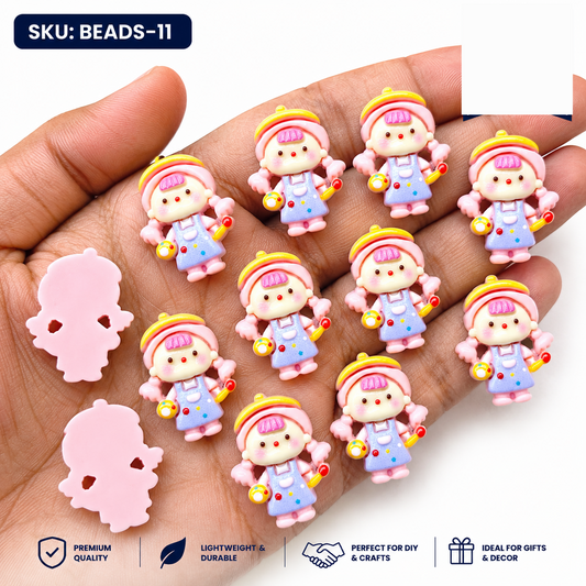 20pc Cartoon Character Beads for DIY Crafts, Accessories & Decoration (BEADS-11)