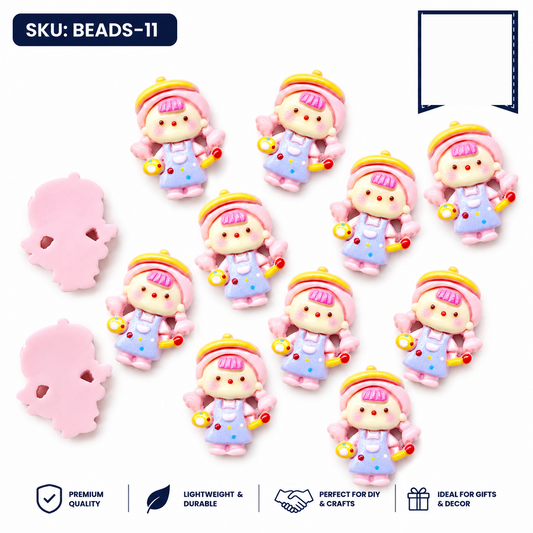 20pc Cartoon Character Beads for DIY Crafts, Accessories & Decoration (BEADS-11)