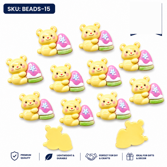 20pc Cartoon Character Beads for DIY Crafts, Accessories & Decoration (BEADS-15)
