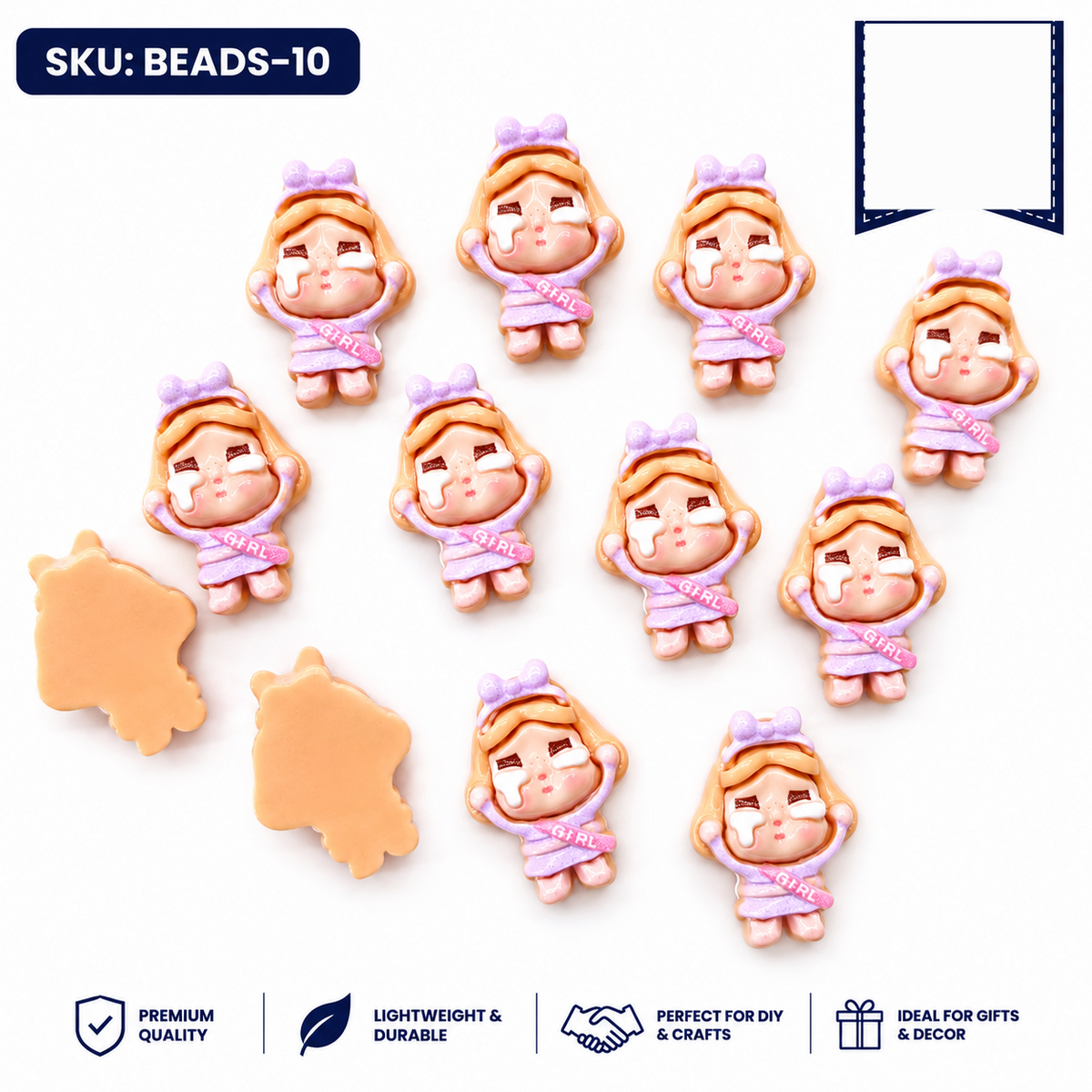 20pc Cartoon Character Beads for DIY Crafts, Accessories & Decoration (BEADS-10)