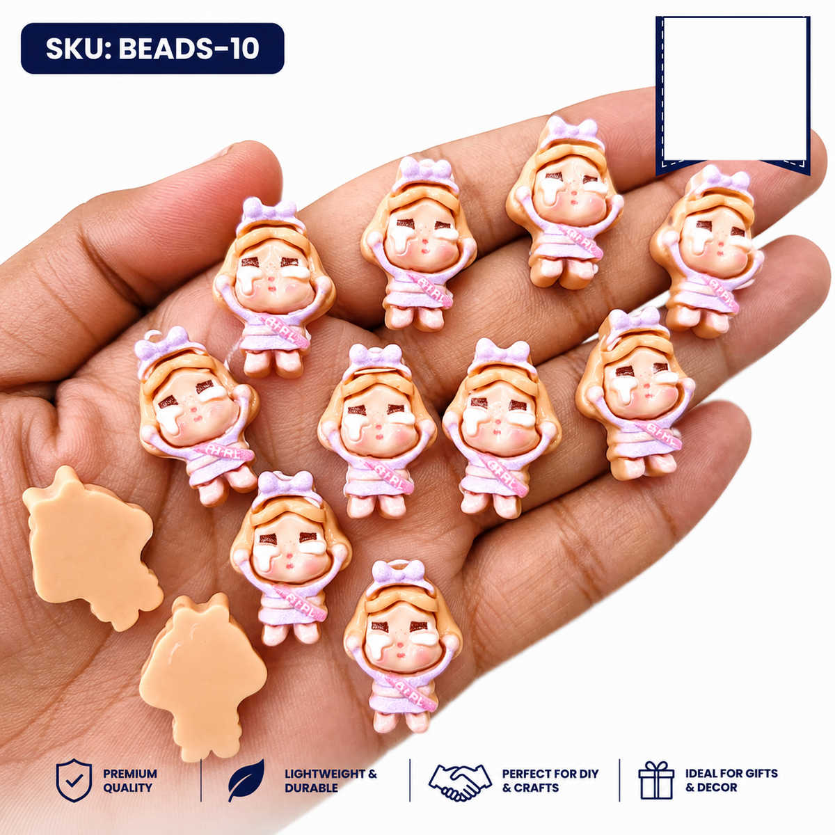 20pc Cartoon Character Beads for DIY Crafts, Accessories & Decoration (BEADS-10)