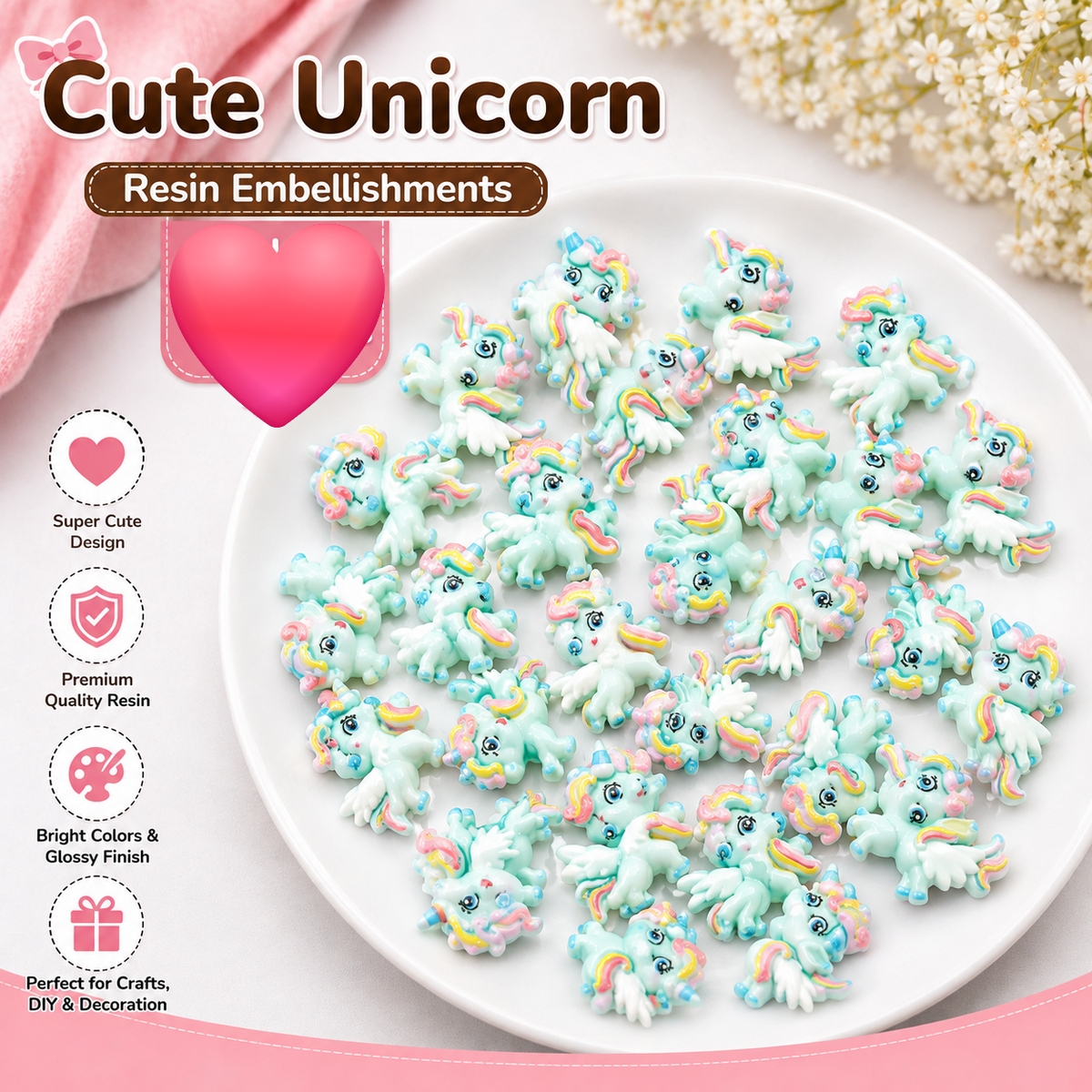 20pc Cartoon Character Beads for DIY Crafts, Accessories & Decoration (BEADS-02)