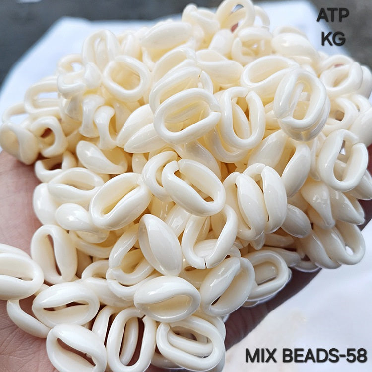 100 Grams Multi Color Beads For DIY Hair Accessories, Jewellery, Crafts Making (058)